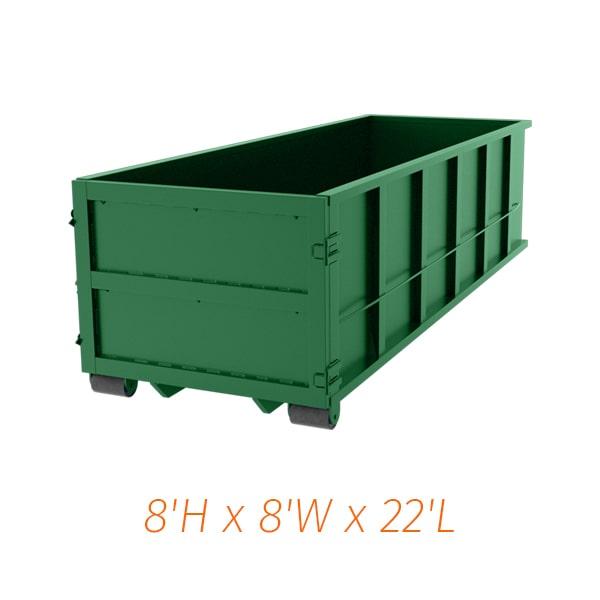 delivery times may vary depending on the availability of forty yard dumpsters in your area and the specific service provider